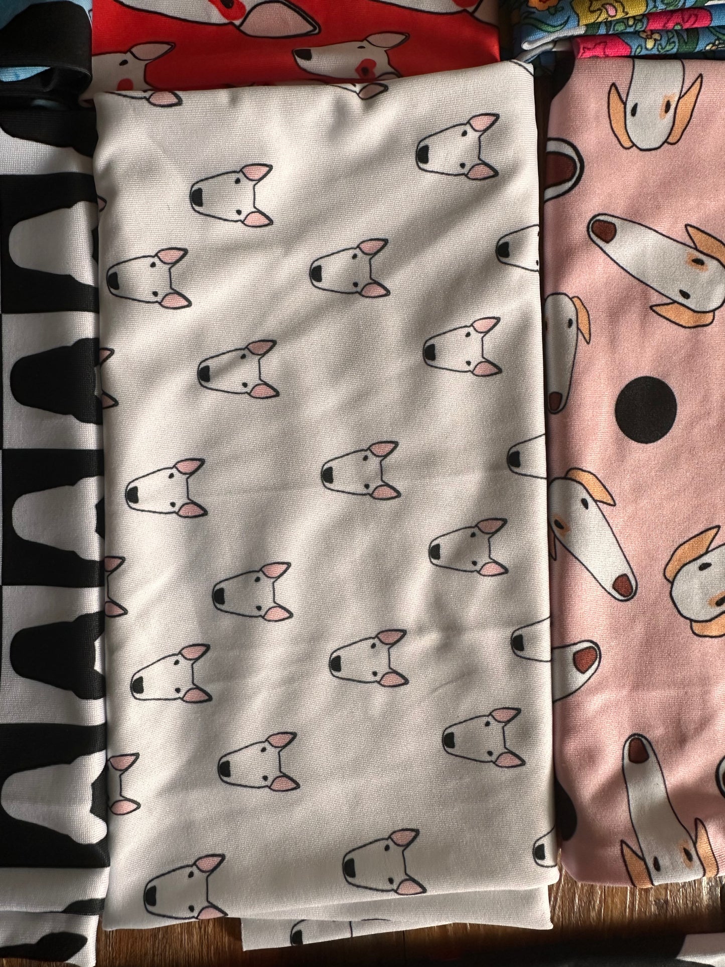 Bull Terrier Print Scarf Tube Snood