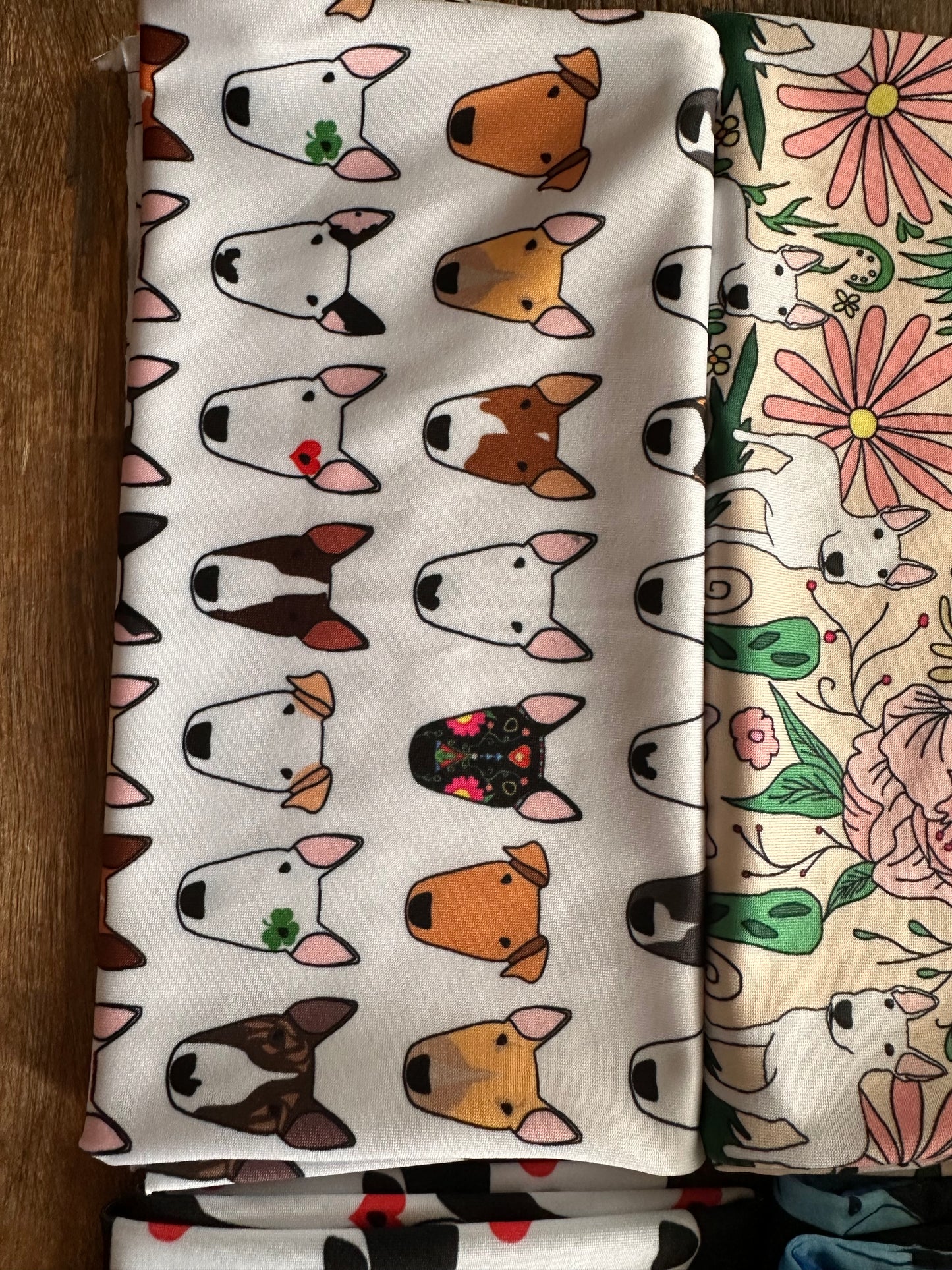 Bull Terrier Print Scarf Tube Snood