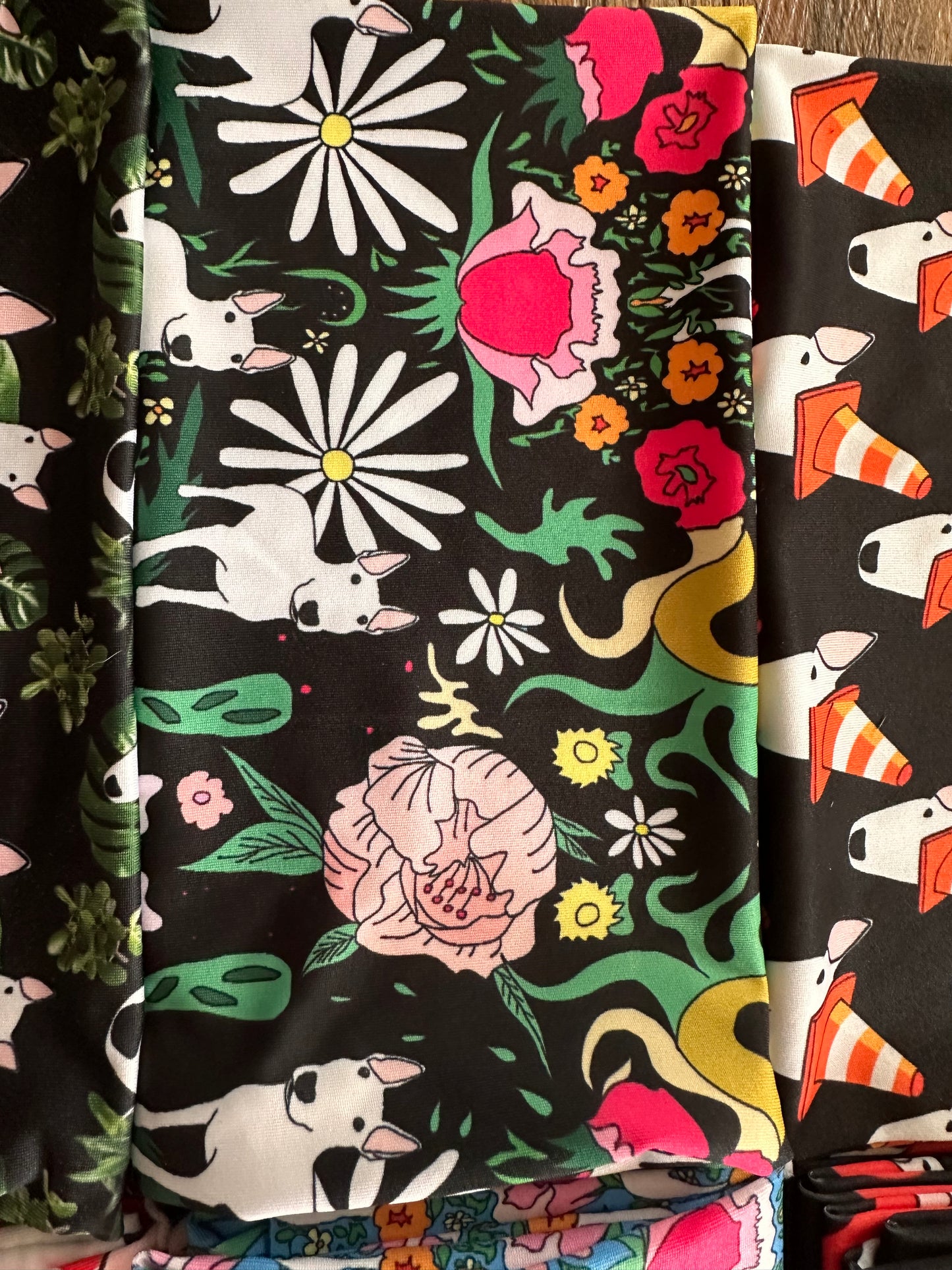 Bull Terrier Print Scarf Tube Snood