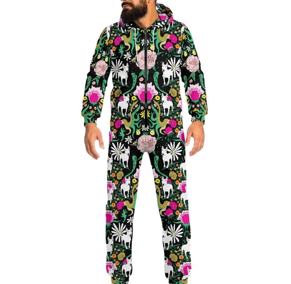 Bull Terrier Onesie Jumpsuit