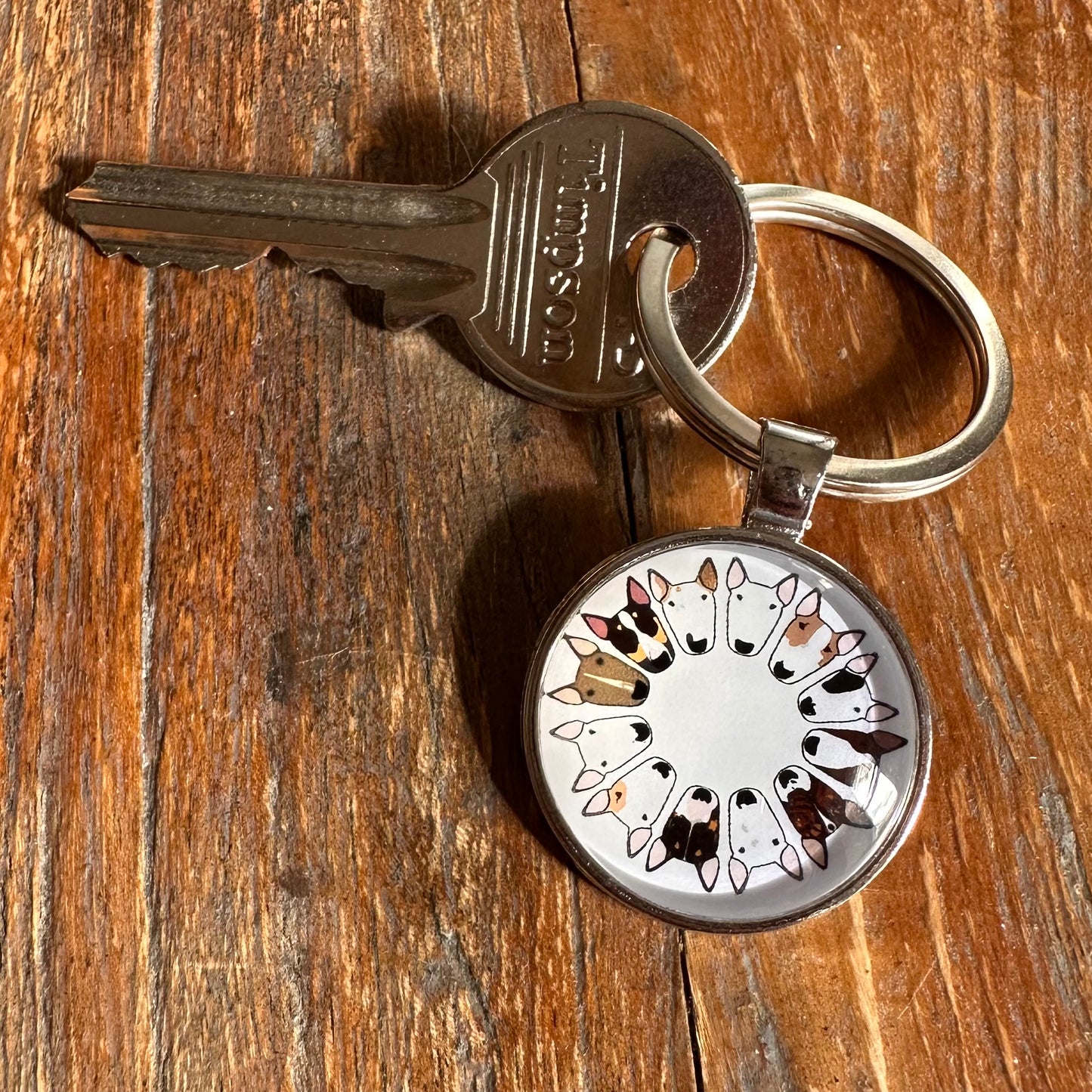 Bully Circle Keyring