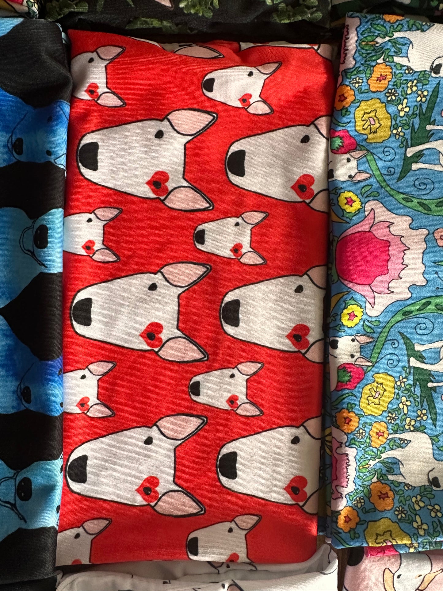 Bull Terrier Print Scarf Tube Snood