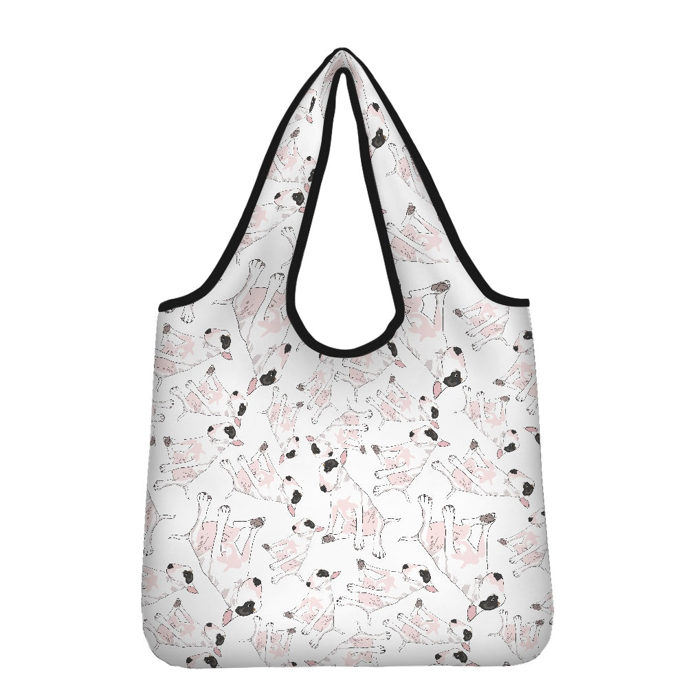 Bull Terrier Print Parachute Shopper Bag