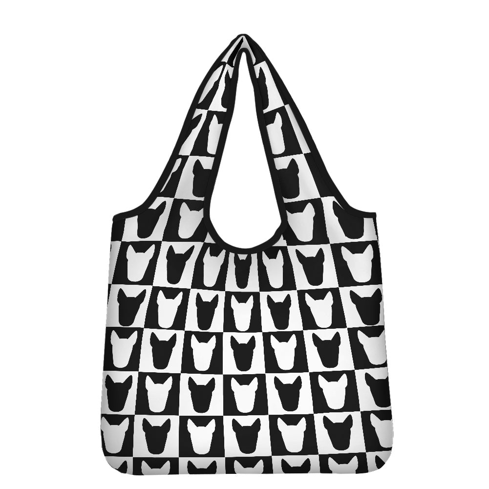 Bull Terrier Print Parachute Shopper Bag