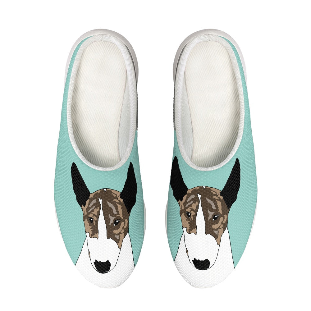 Indoor/ Outdoor custom bull terrier slippers