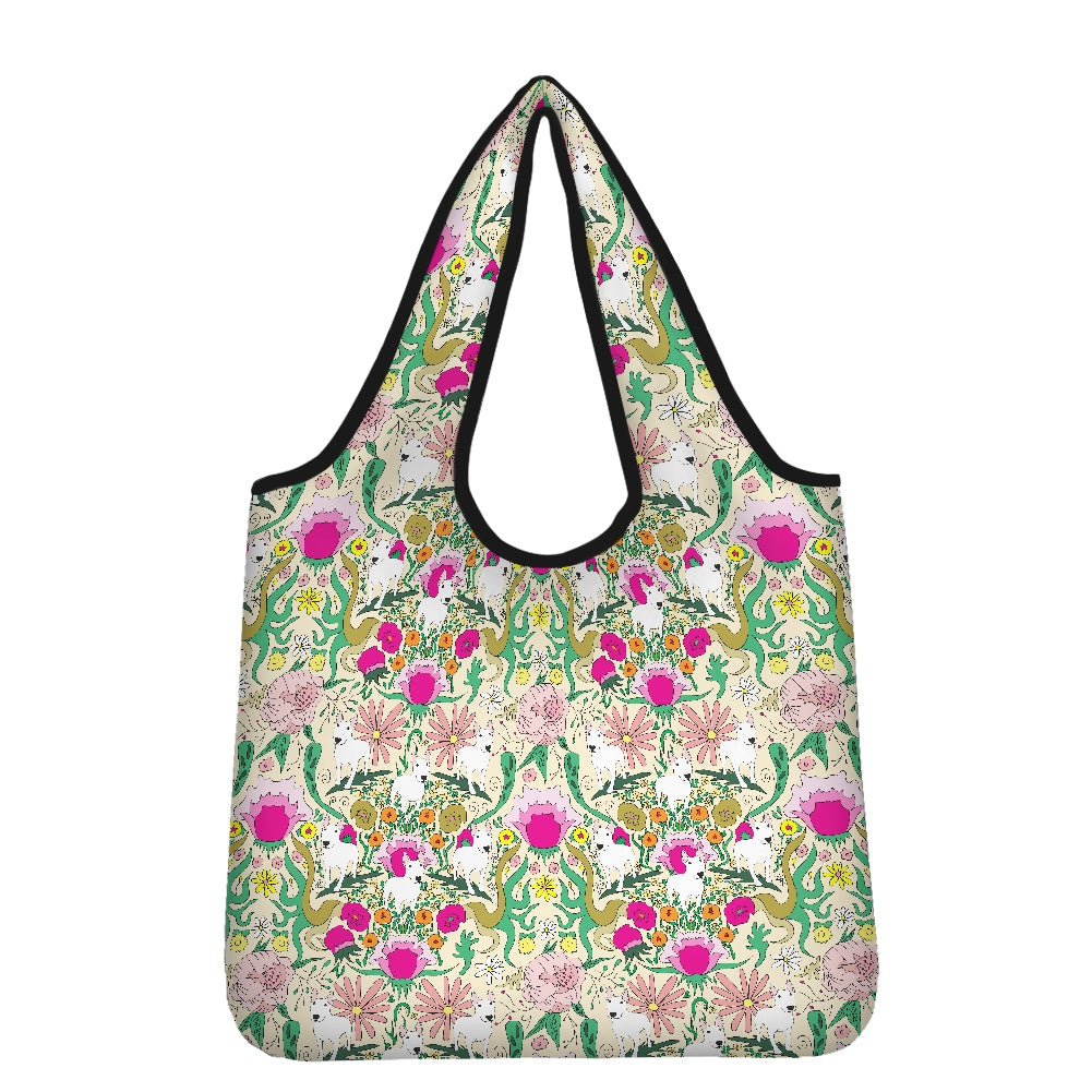 Bull Terrier Print Parachute Shopper Bag