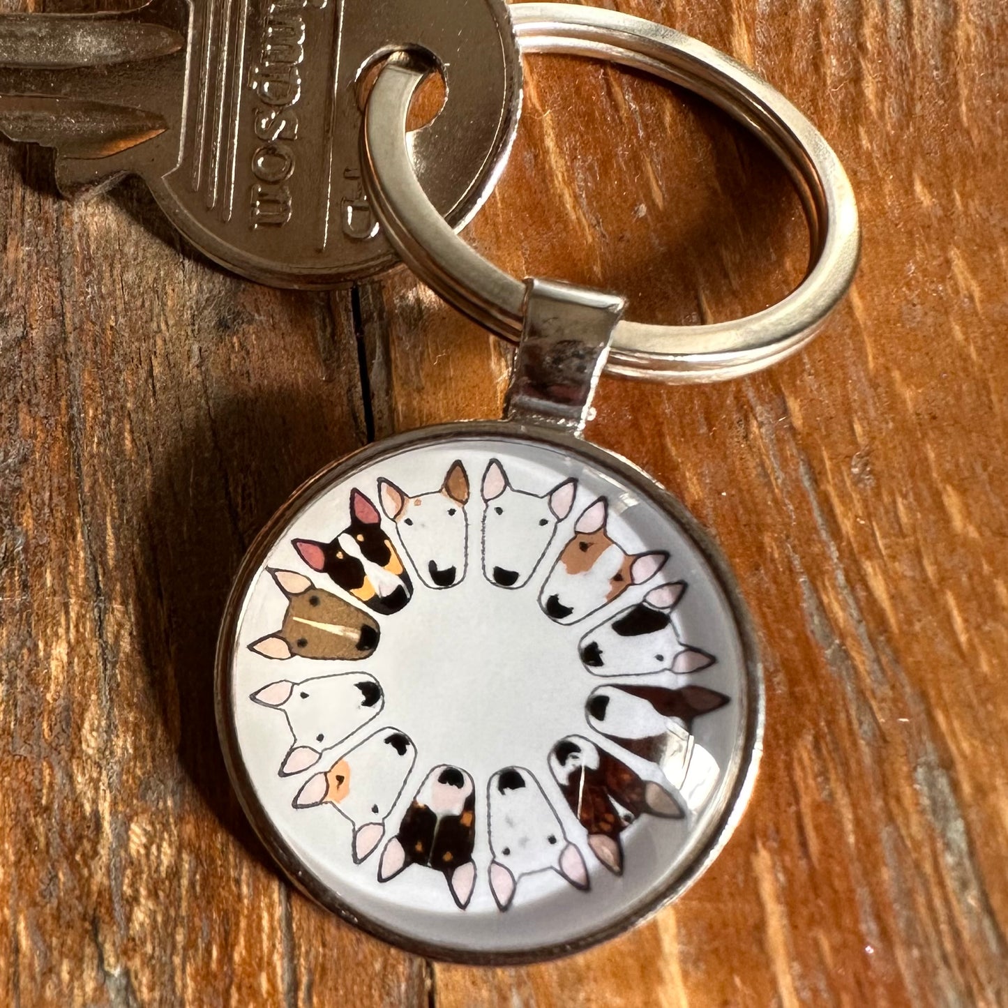 Bully Circle Keyring