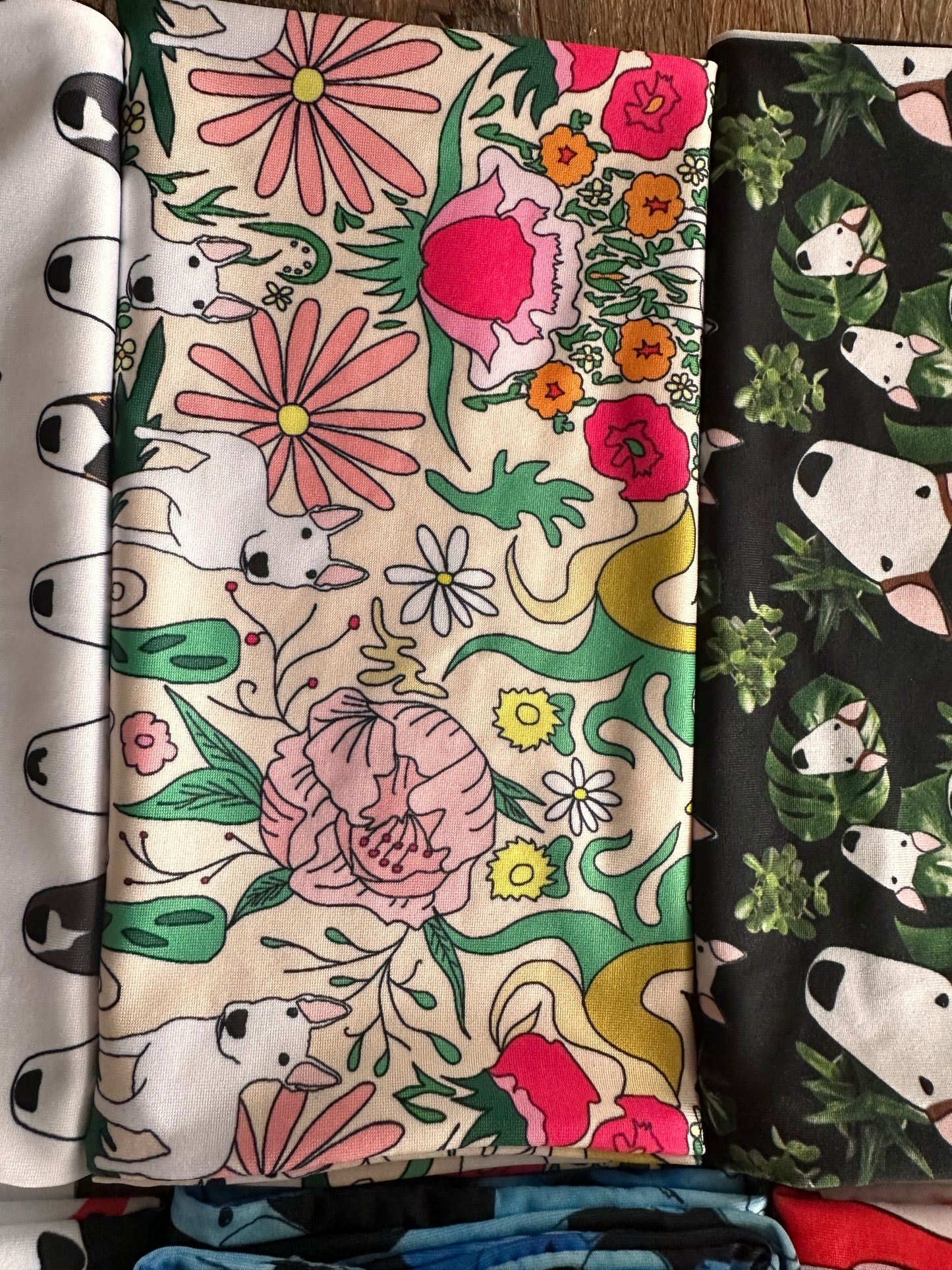 Bull Terrier Print Scarf Tube Snood