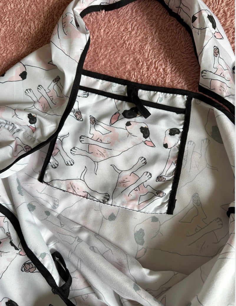Bull Terrier Print Parachute Shopper Bag