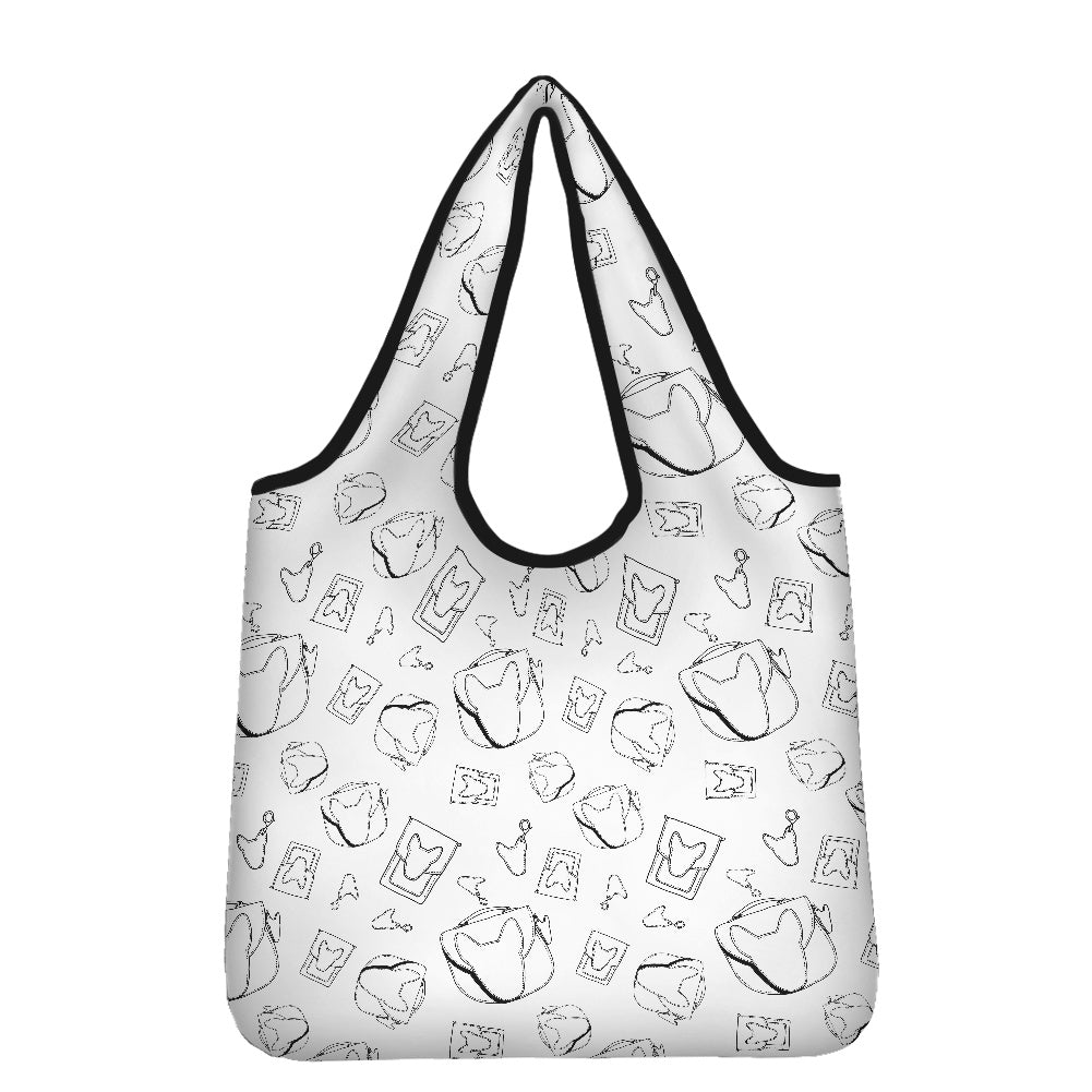 Bull Terrier Print Parachute Shopper Bag