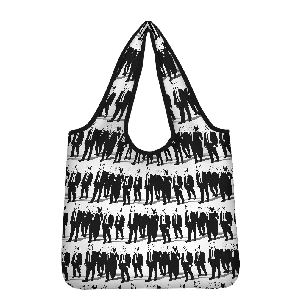 Bull Terrier Print Parachute Shopper Bag