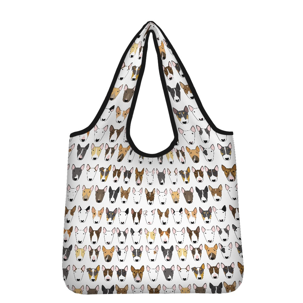 Bull Terrier Print Parachute Shopper Bag