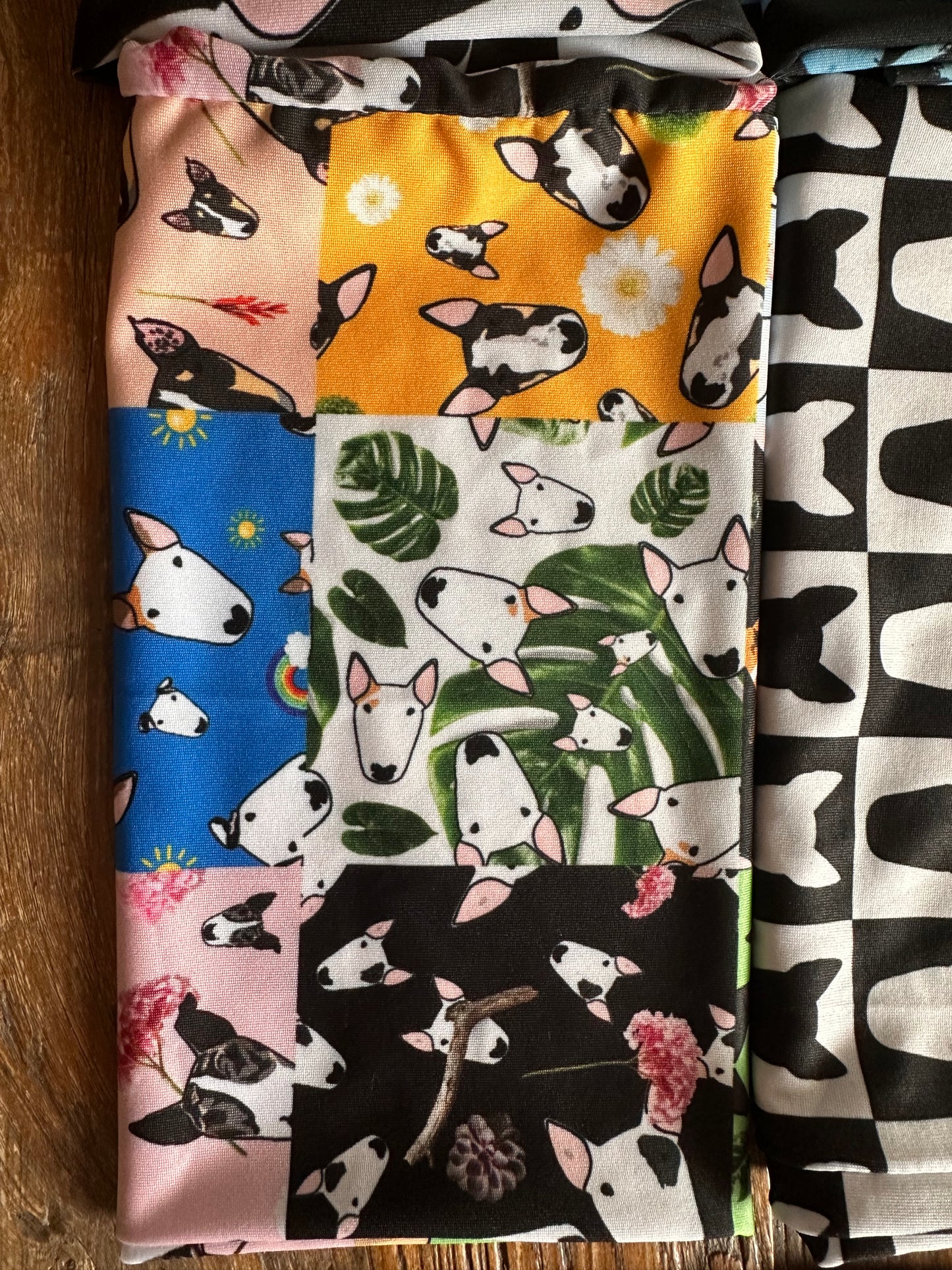 Bull Terrier Print Scarf Tube Snood