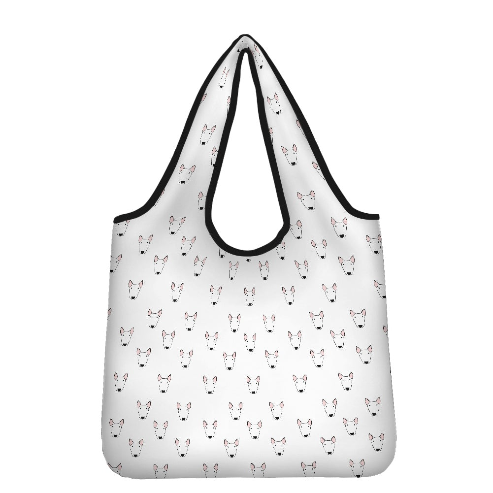 Bull Terrier Print Parachute Shopper Bag