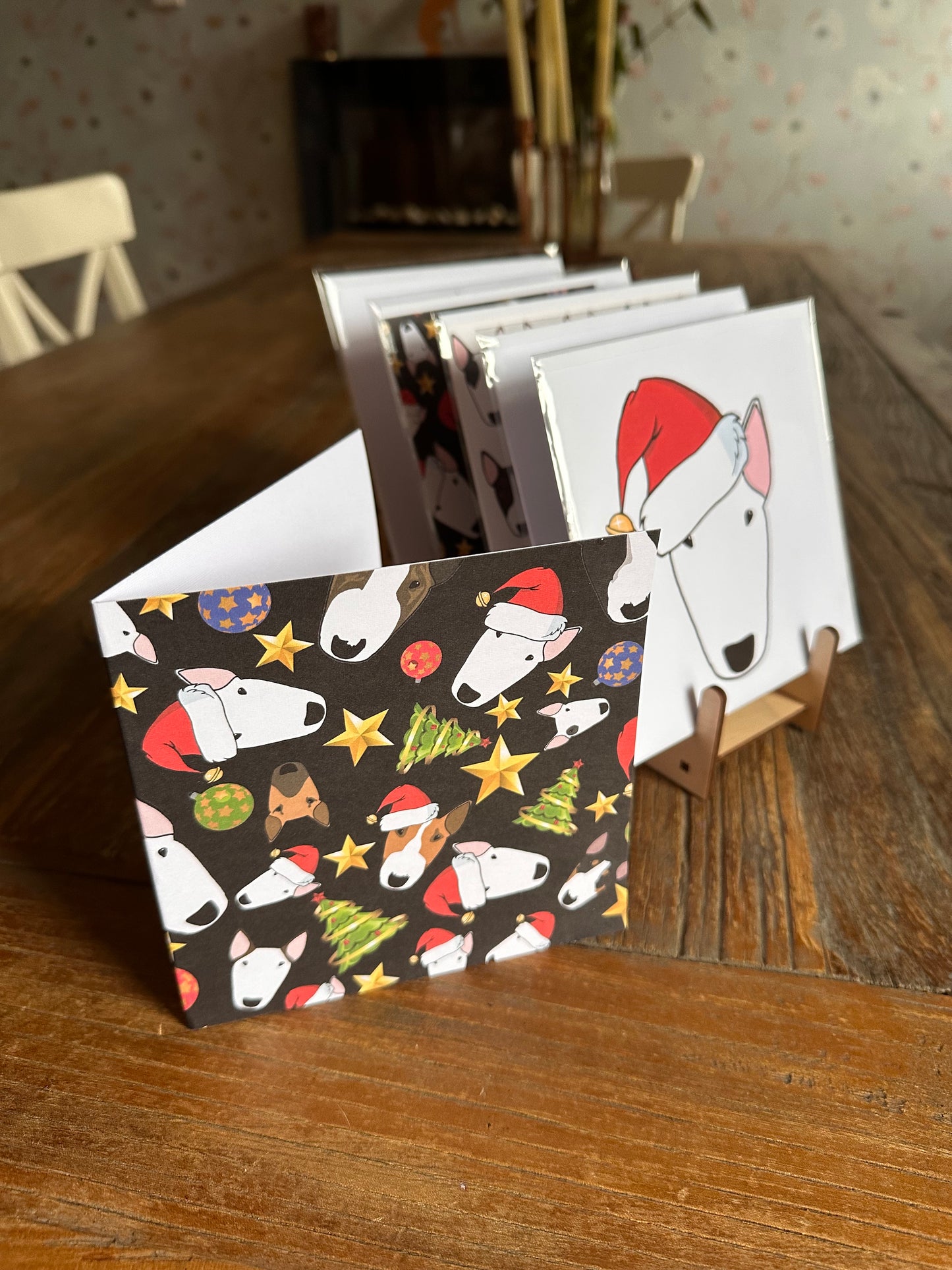 Bull Terrier Christmas Cards