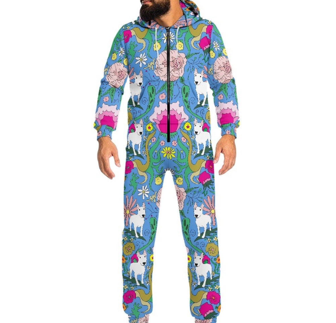 Bull Terrier Onesie Jumpsuit