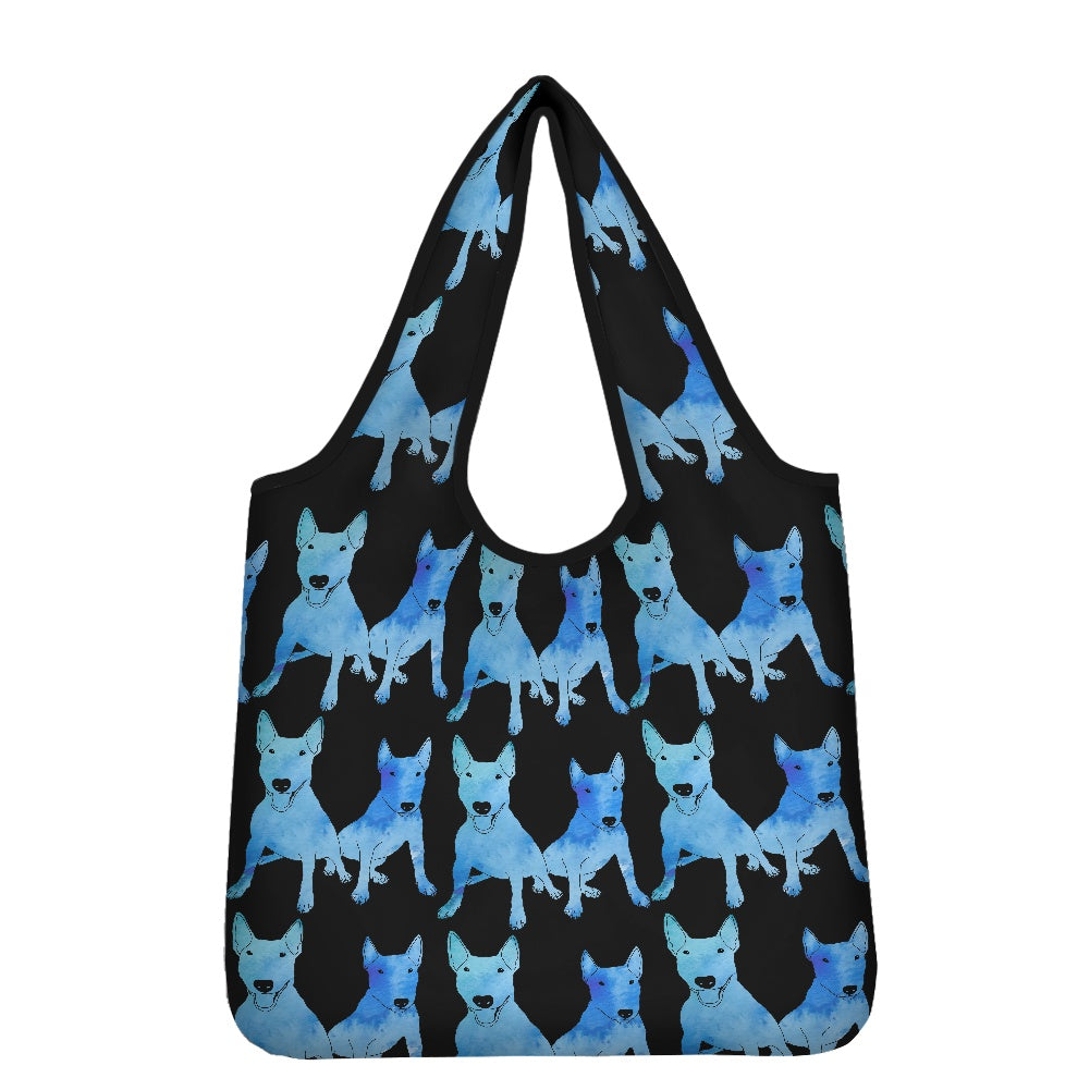 Bull Terrier Print Parachute Shopper Bag