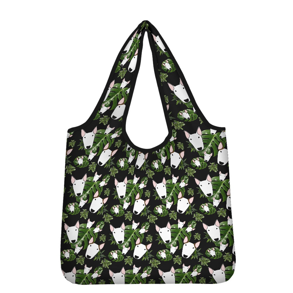 Bull Terrier Print Parachute Shopper Bag