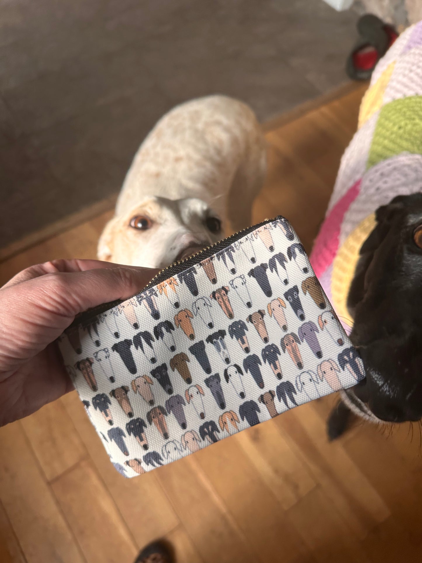 Hound Gang Zipper Purse