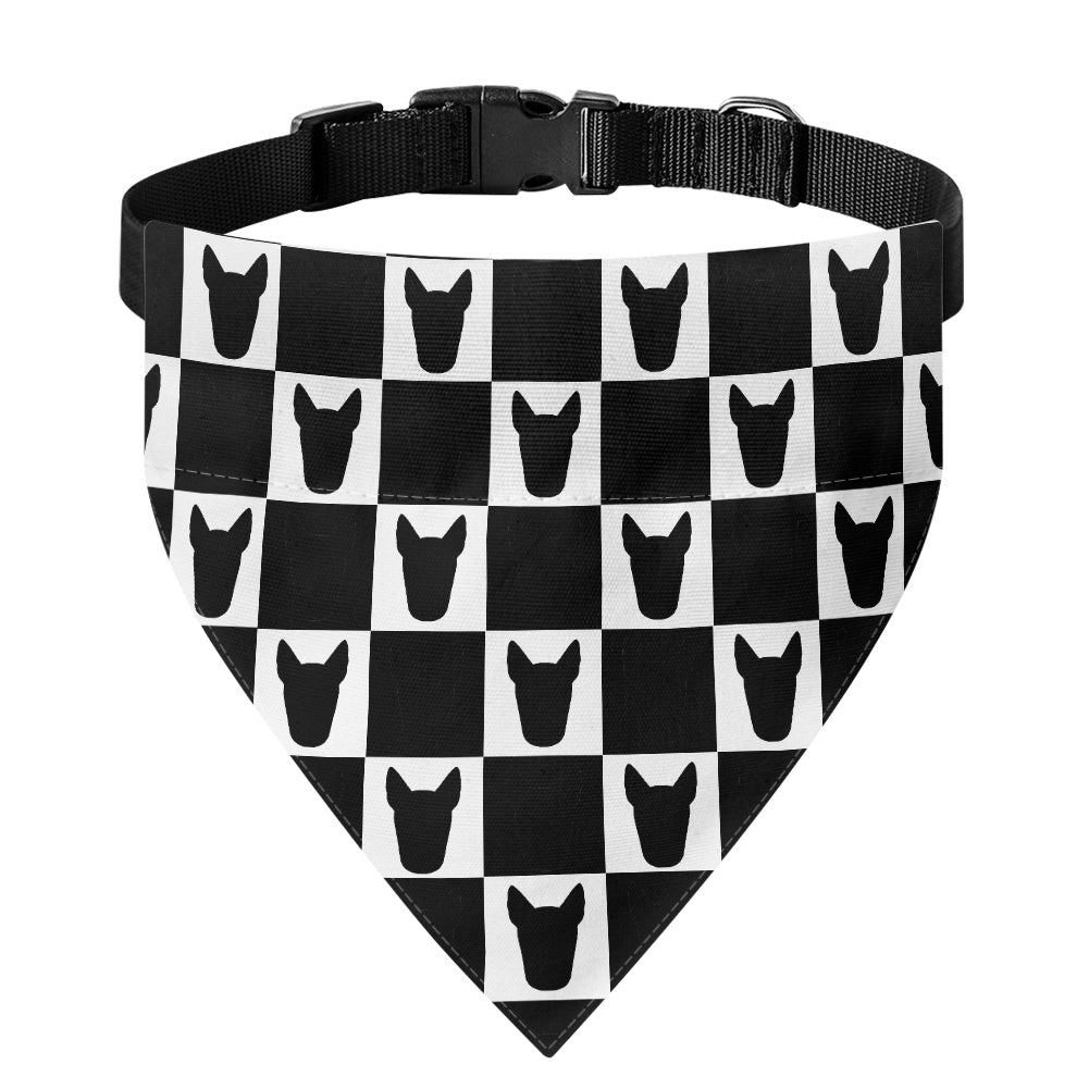 Bully Print Pet Bandana Collar
