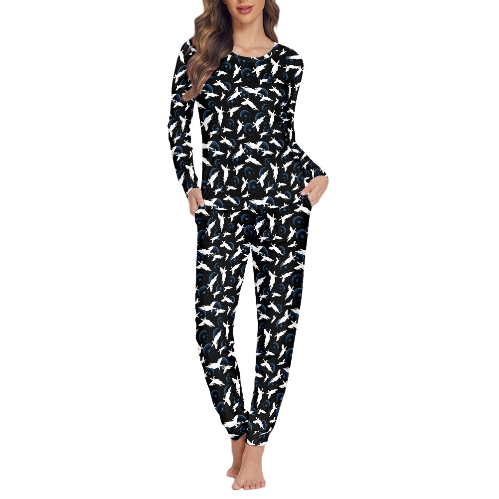 Ladies long sleeve pyjama set