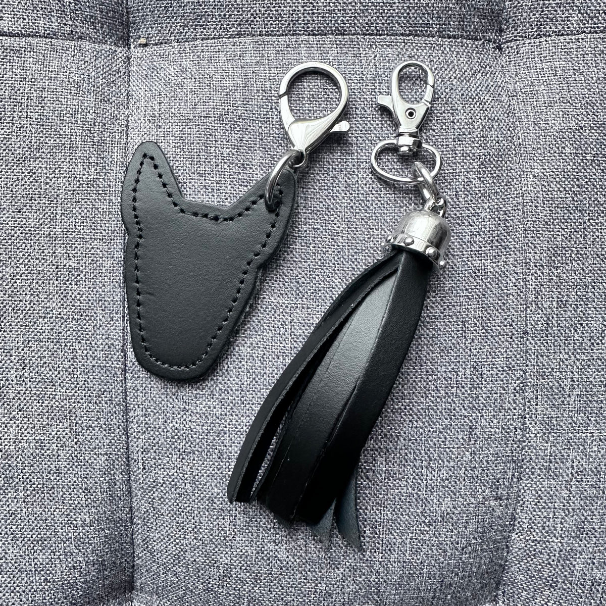 Leather tassel and tag for Kasper bag