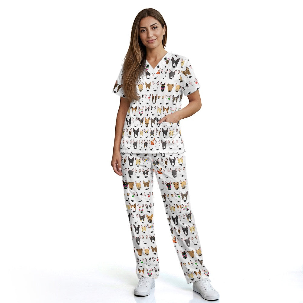 Multibull Bull Terrier Scrubs Uniform (other patterns available)