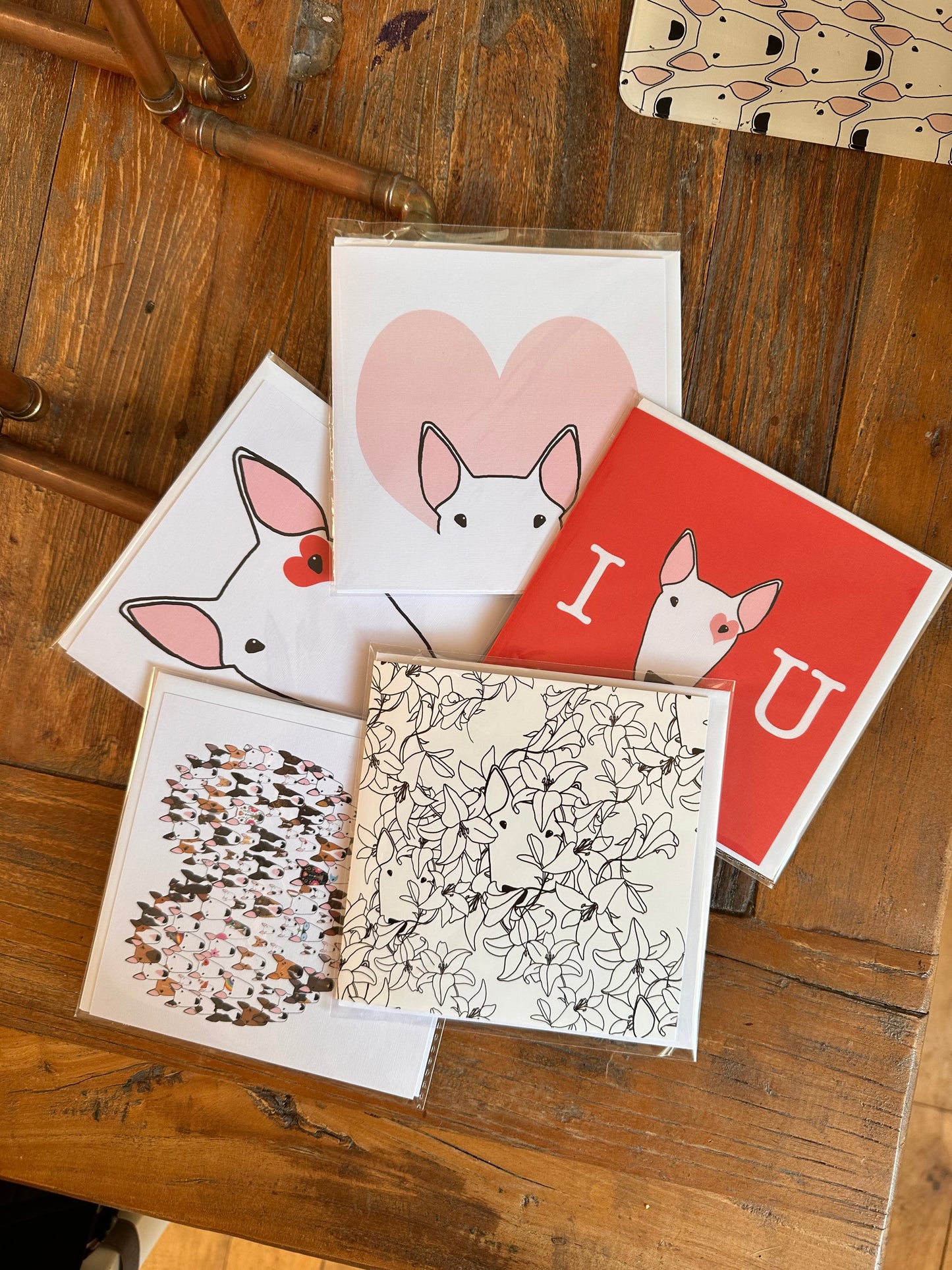 Bully Love Greeting Cards (Pack Of Five)