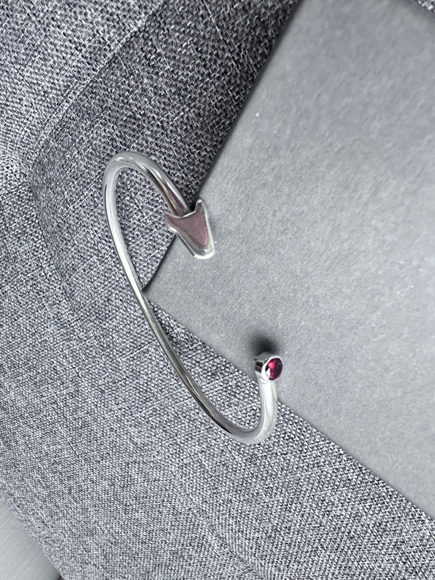 Sterling Silver Bull Terrier Bangle