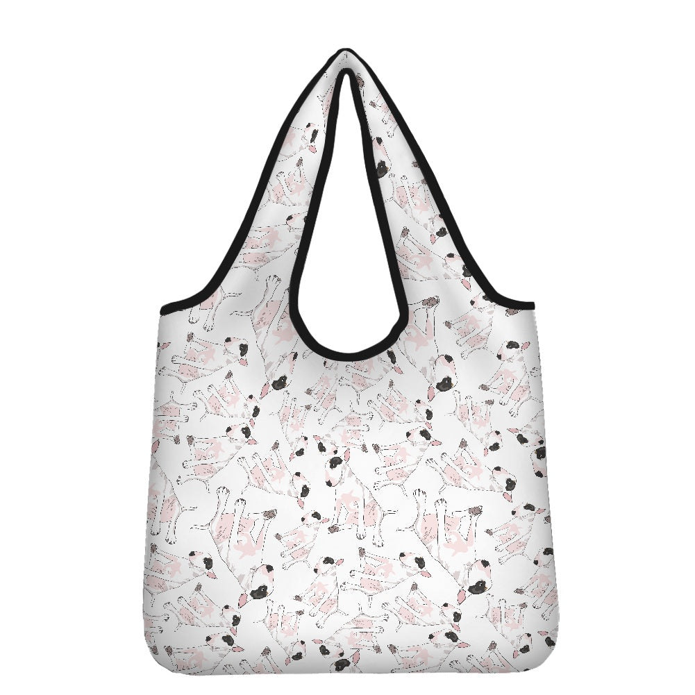 Bull Terrier Print Parachute Shopper Bag