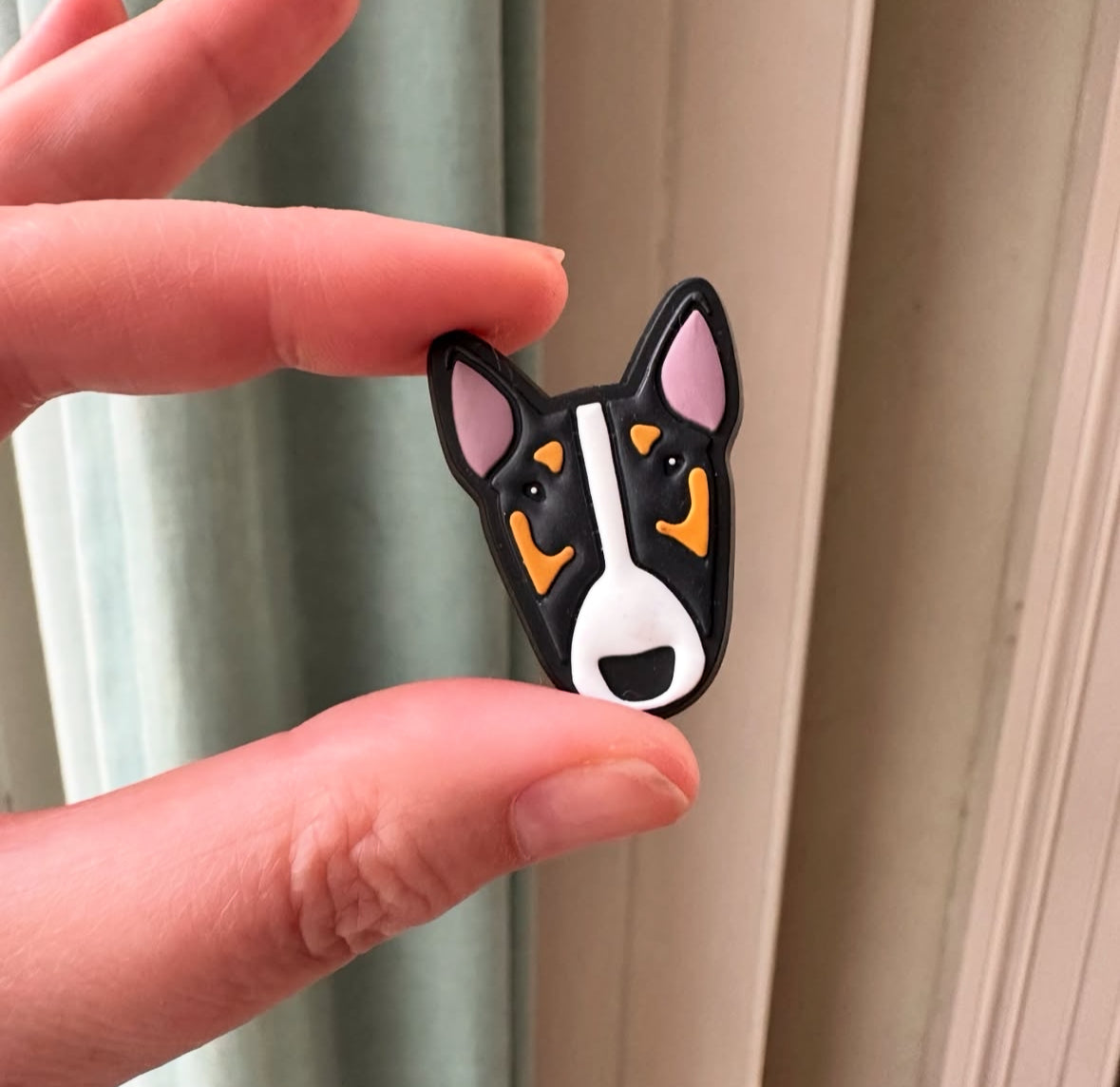 Bull Terrier Clog Charm