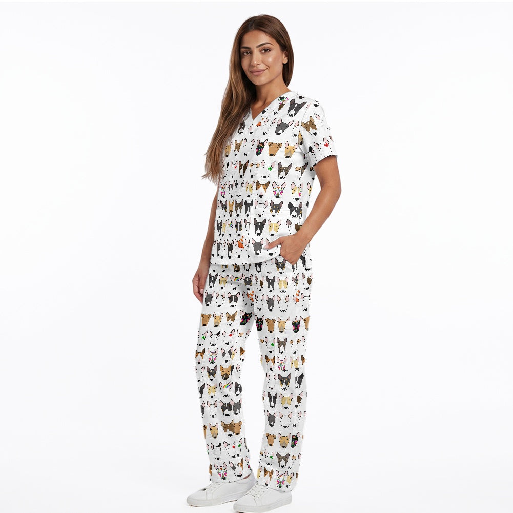 Multibull Bull Terrier Scrubs Uniform (other patterns available)