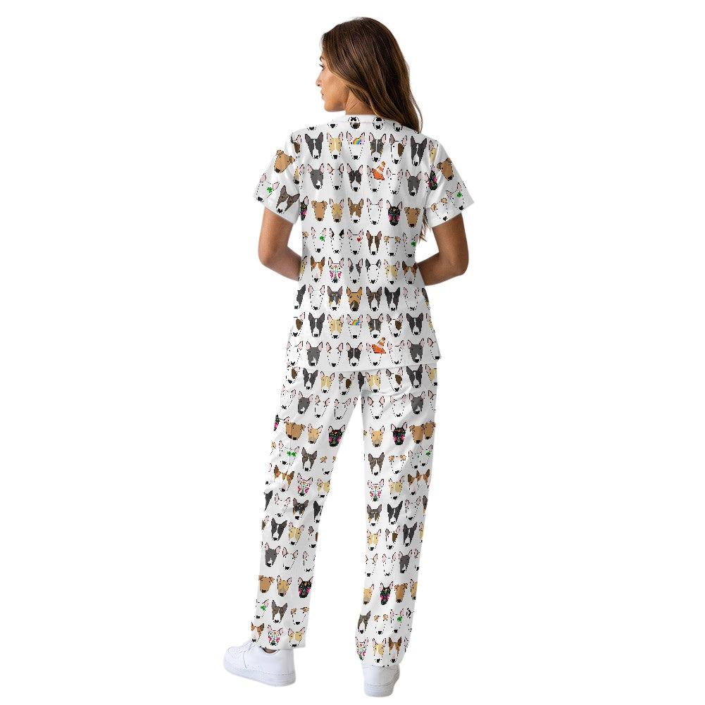 Multibull Bull Terrier Scrubs Uniform (other patterns available)