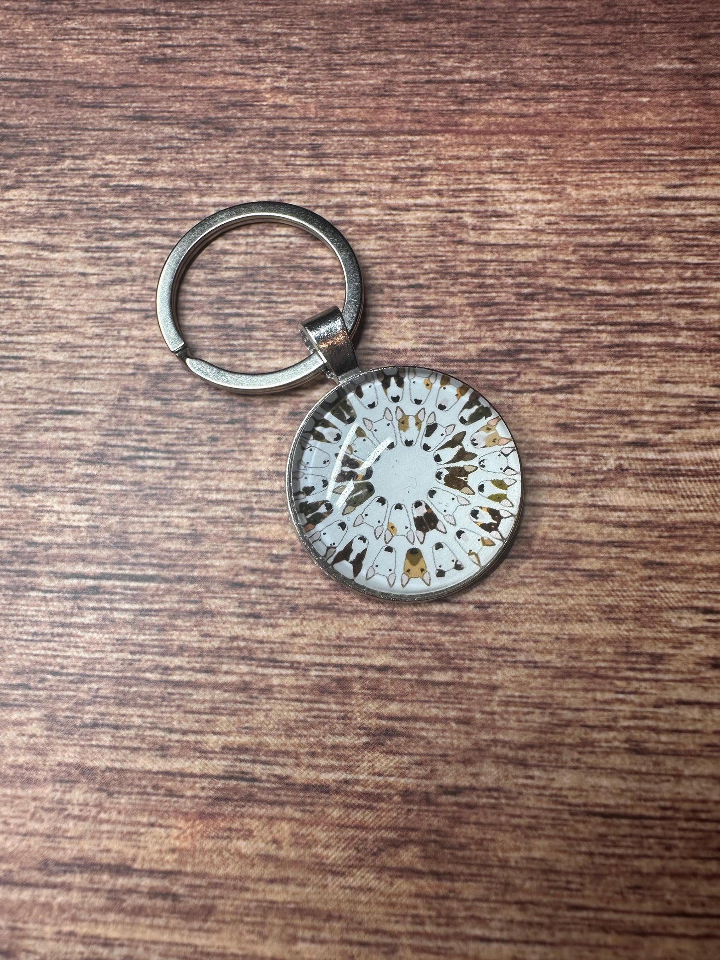 Bully Circle Car Air Freshener and Keyring Set