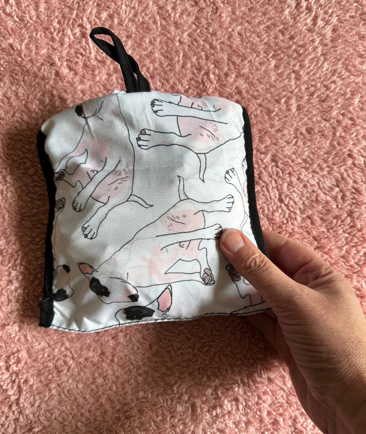 Bull Terrier Print Parachute Shopper Bag