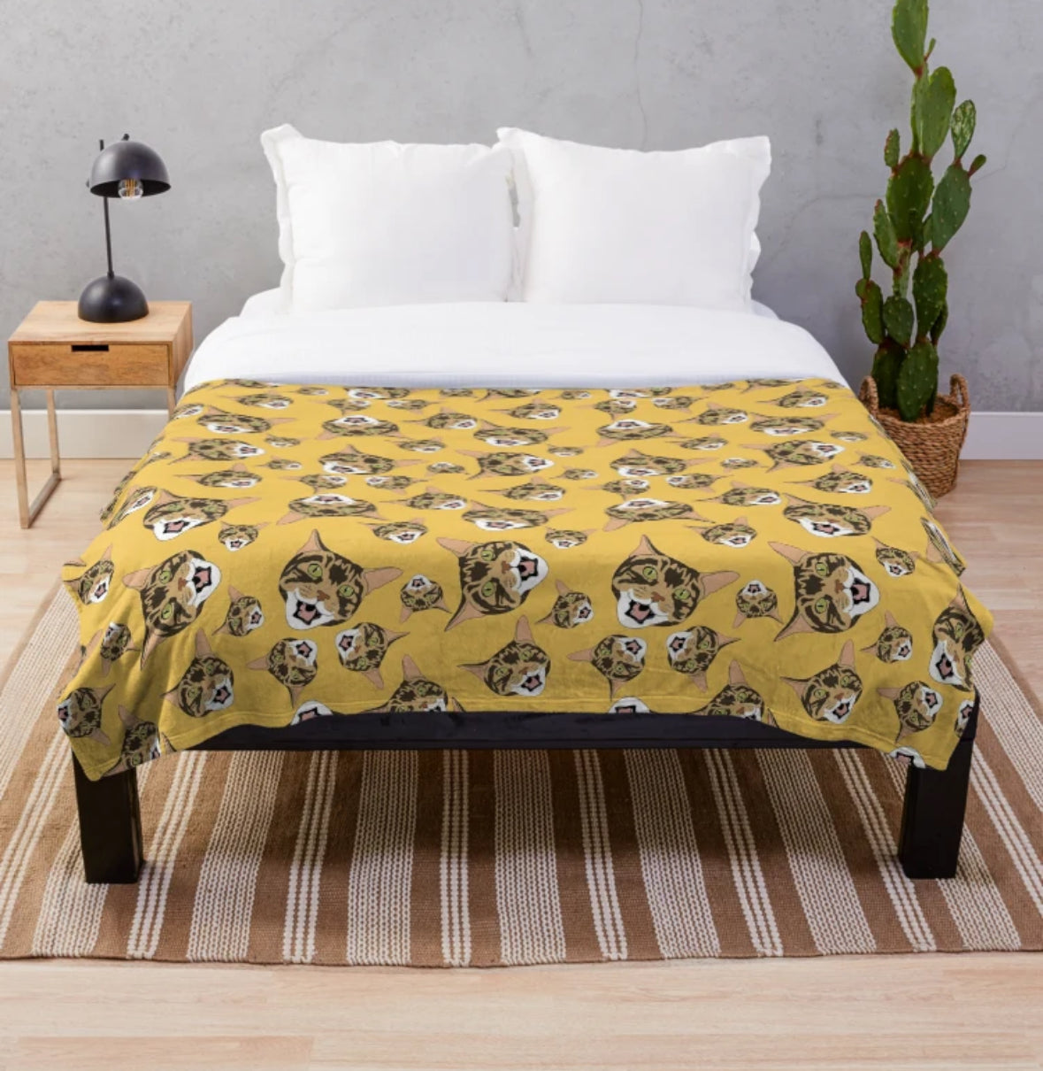 Custom Pet Portrait Blanket (Dog, Cat or any other animal)