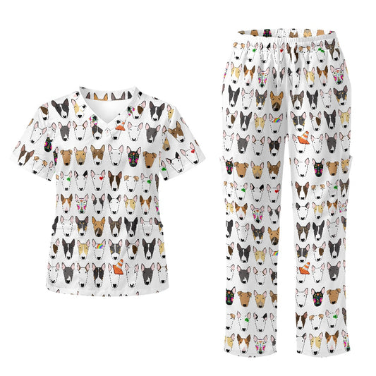 Multibull Bull Terrier Scrubs Uniform (other patterns available)