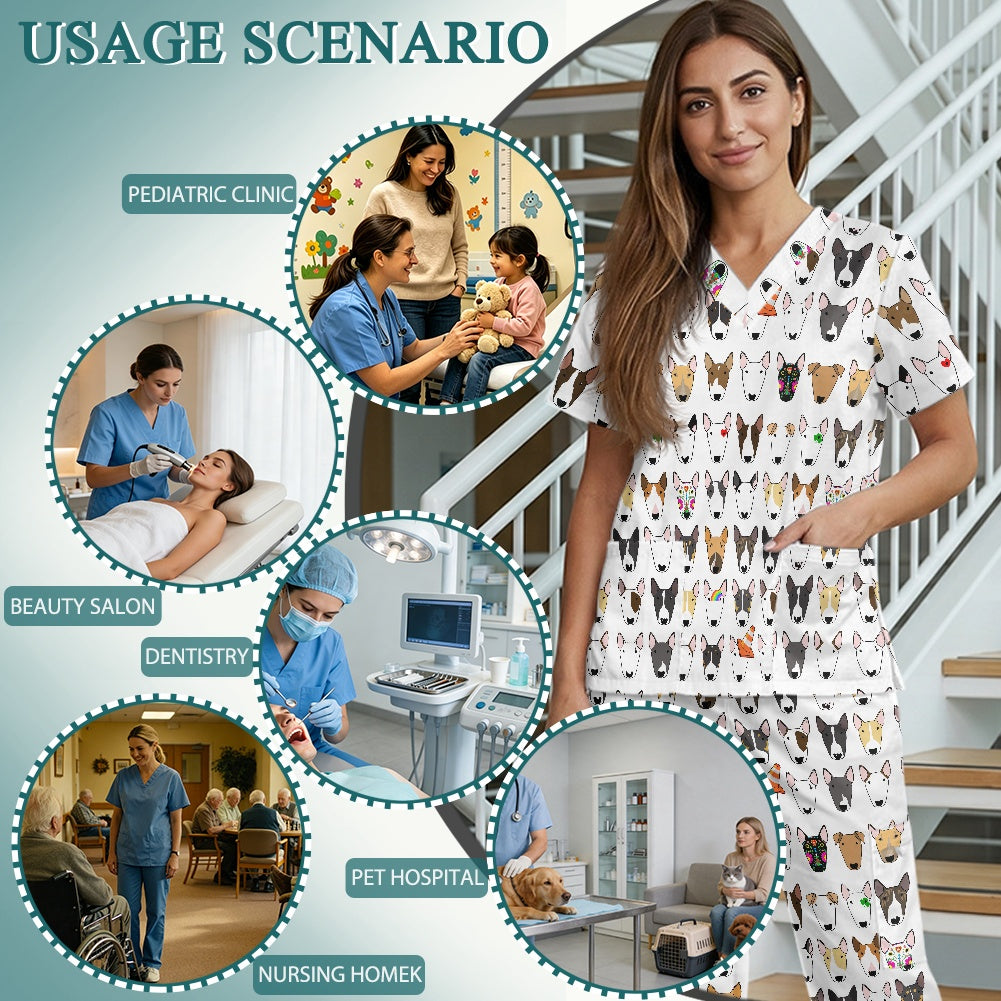 Multibull Bull Terrier Scrubs Uniform (other patterns available)