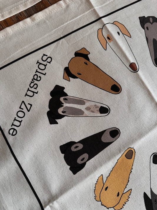 Splash Zone Sight Hound Tea Towel