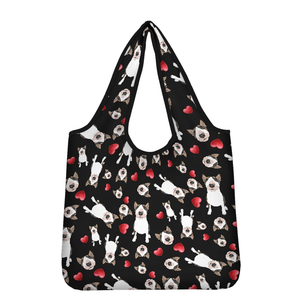 Bull Terrier Print Parachute Shopper Bag