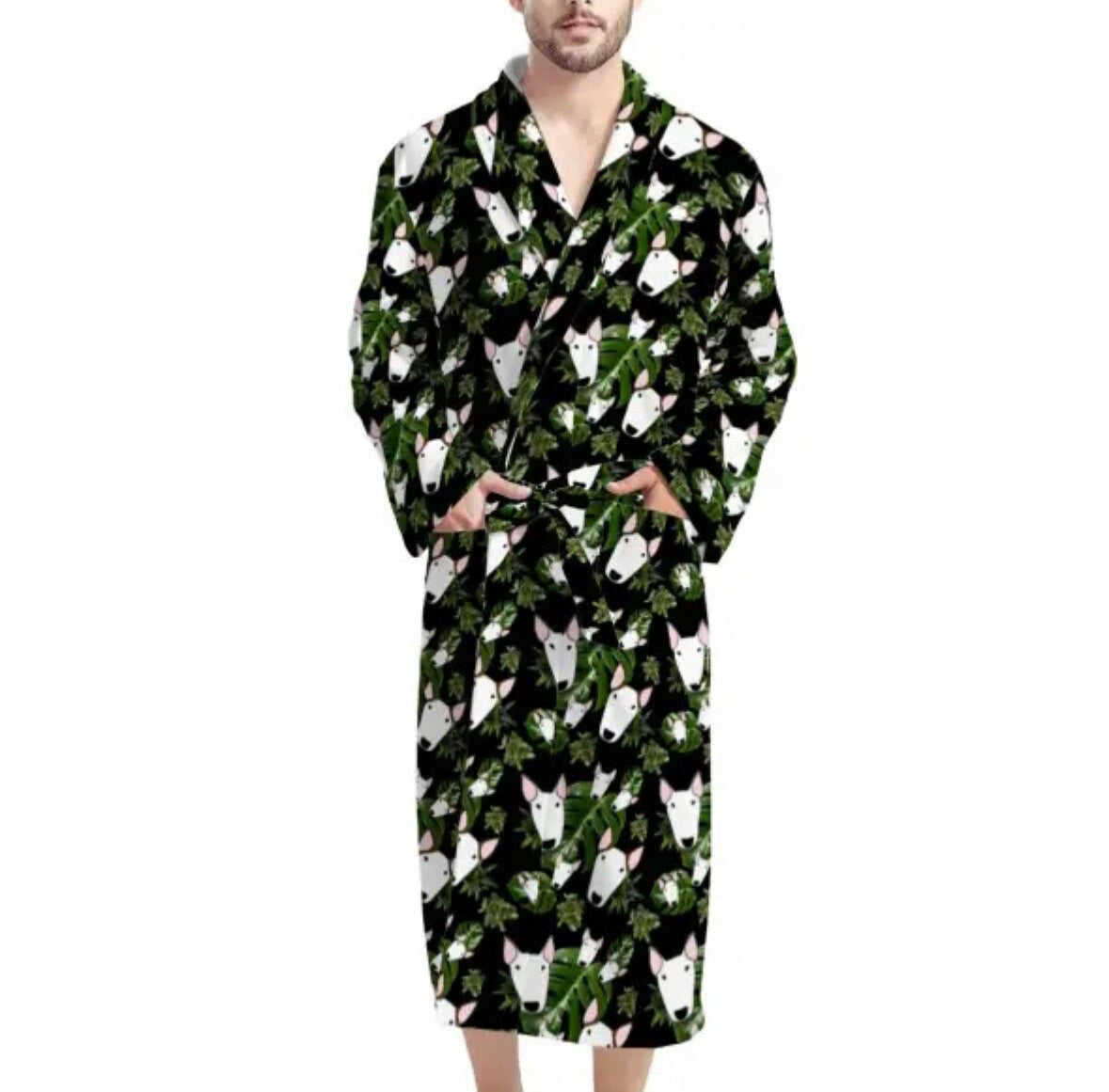 Bull Terrier Dressing Gown
