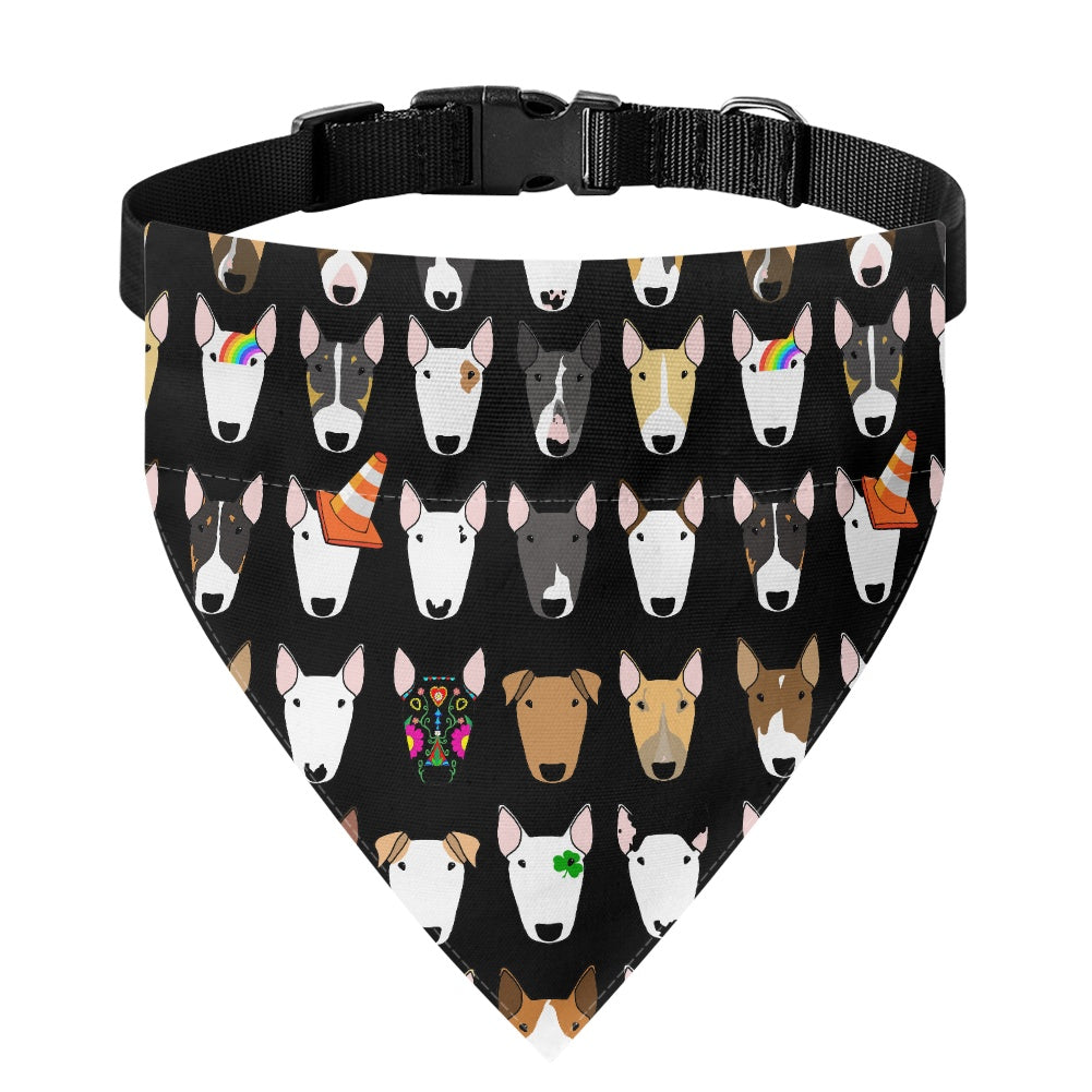 Bully Print Pet Bandana Collar