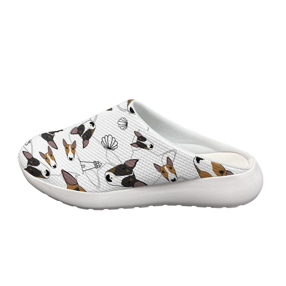 Indoor/ Outdoor custom bull terrier slippers