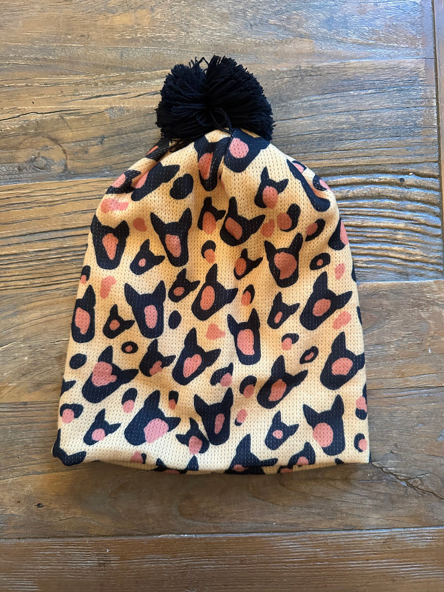 Cosy Winter Hat in a choice of bull terrier fabrics