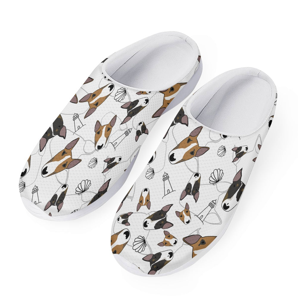 Indoor/ Outdoor custom bull terrier slippers