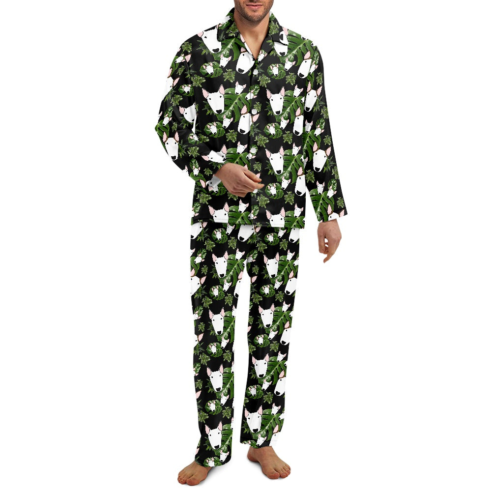 Bull Terrier Button Pyjamas with pockets