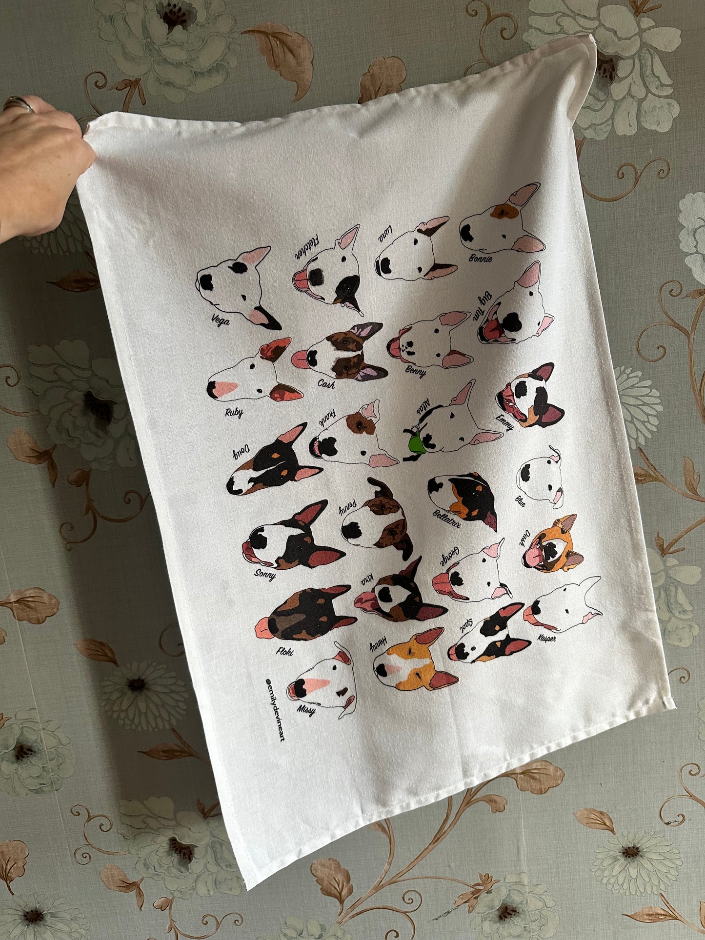 Bull Terrier Club Tea Towel