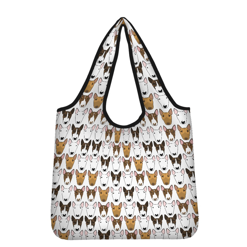 Bull Terrier Print Parachute Shopper Bag
