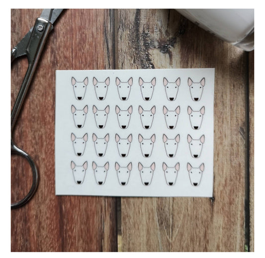 Bull Terrier Nail Decals