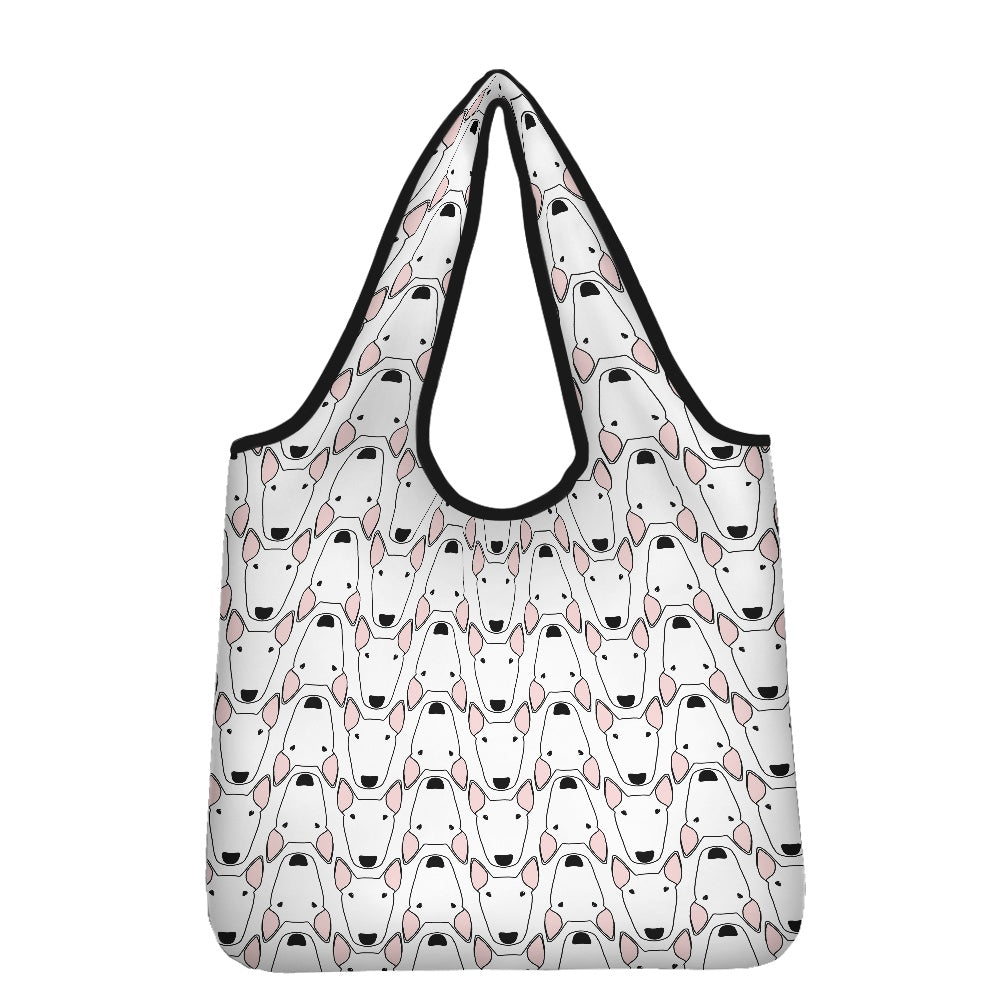 Bull Terrier Print Parachute Shopper Bag